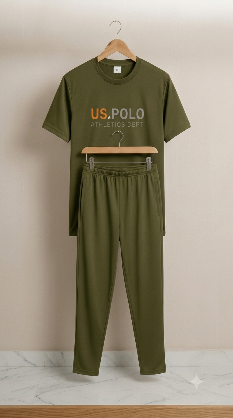 Men's Classic Tracksuit - Olive Green