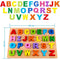 Wooden Alphabet Board Puzzle A-Z Learning Toy for Kids
