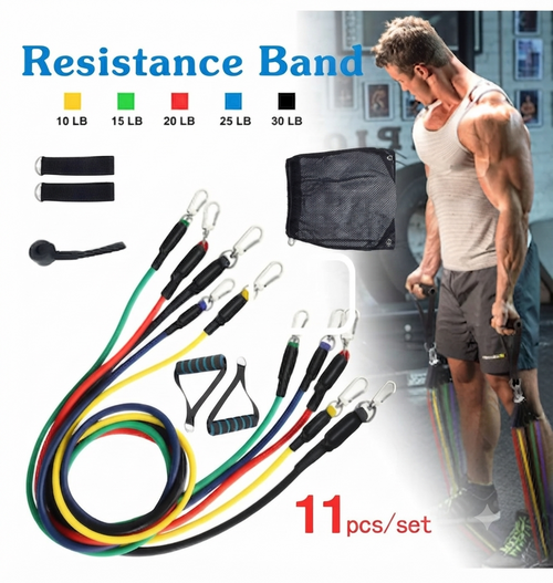 Gym Resistance Bands Set - Full Body Workout Kit