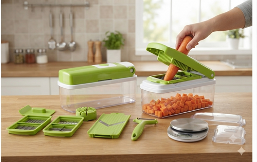 12-in-1 Multi-Function Vegetable Chopper & Slicer Set
