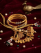 Traditional Gold Plated Bangles & Bridal Jewellery Set – Kundan Pearl Statement Set